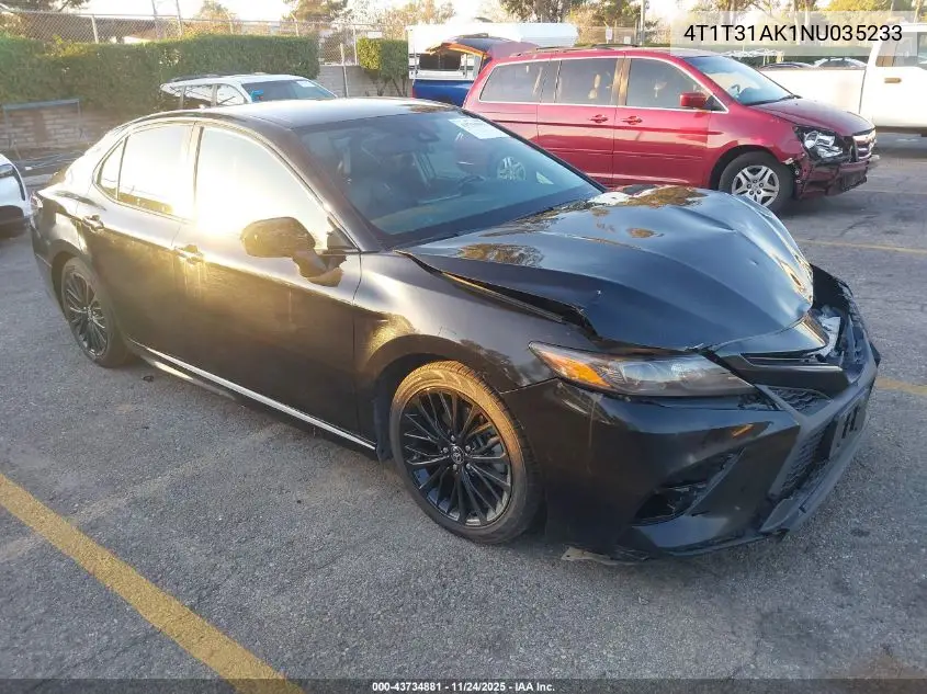 4T1T31AK1NU035233 2022 Toyota Camry Nightshade Edition Hybrid