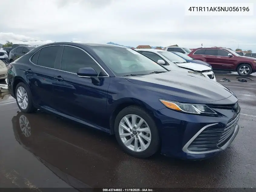 4T1R11AK5NU056196 2022 Toyota Camry Le