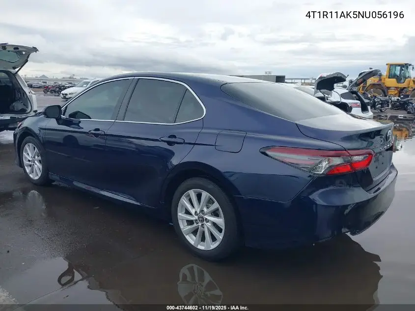 4T1R11AK5NU056196 2022 Toyota Camry Le