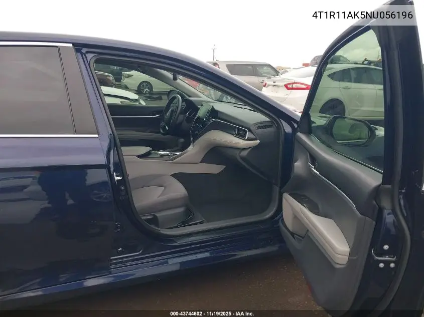 4T1R11AK5NU056196 2022 Toyota Camry Le