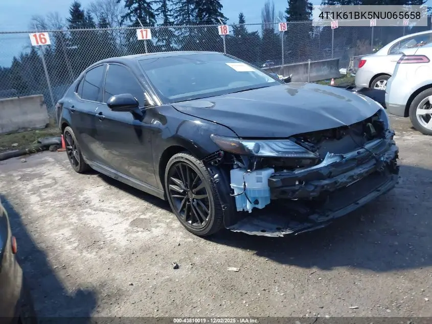 4T1K61BK5NU065658 2022 Toyota Camry Xse Awd
