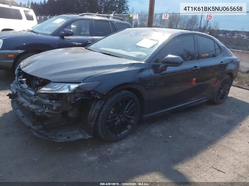 4T1K61BK5NU065658 2022 Toyota Camry Xse Awd