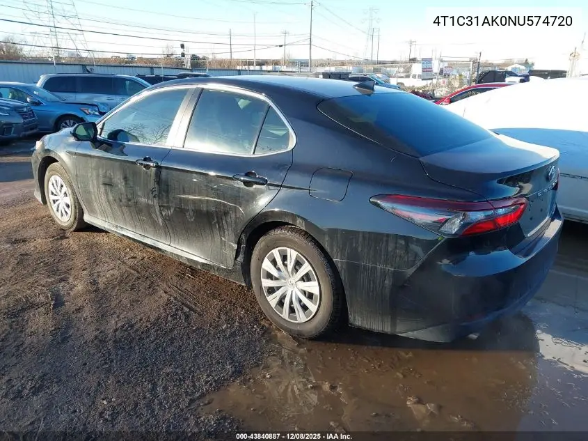 4T1C31AK0NU574720 2022 Toyota Camry Le Hybrid