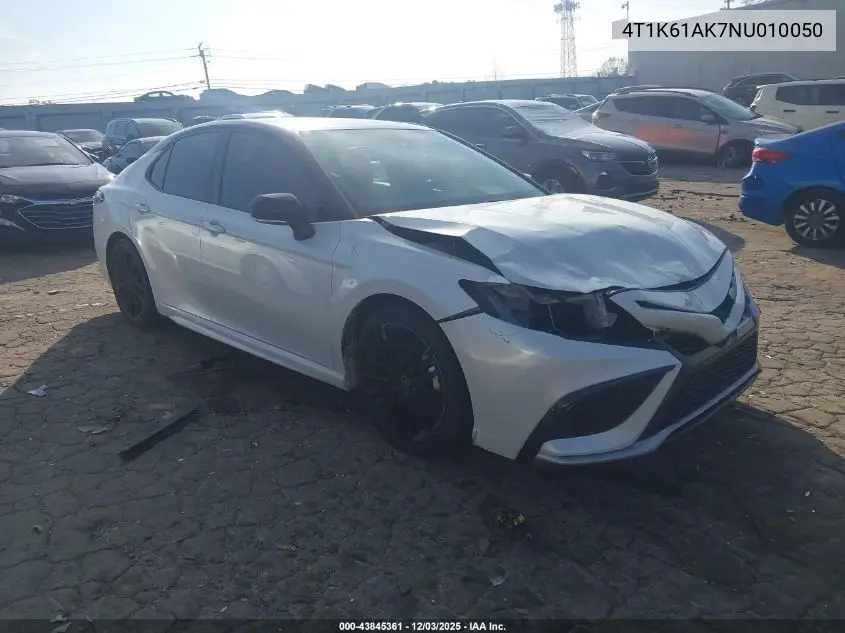 4T1K61AK7NU010050 2022 Toyota Camry Xse