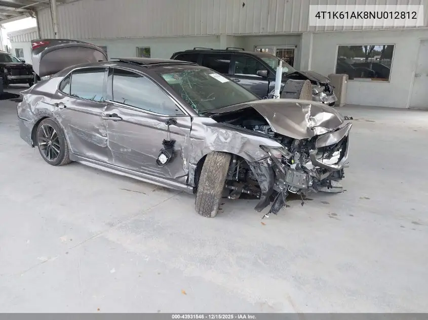 4T1K61AK8NU012812 2022 Toyota Camry Xse