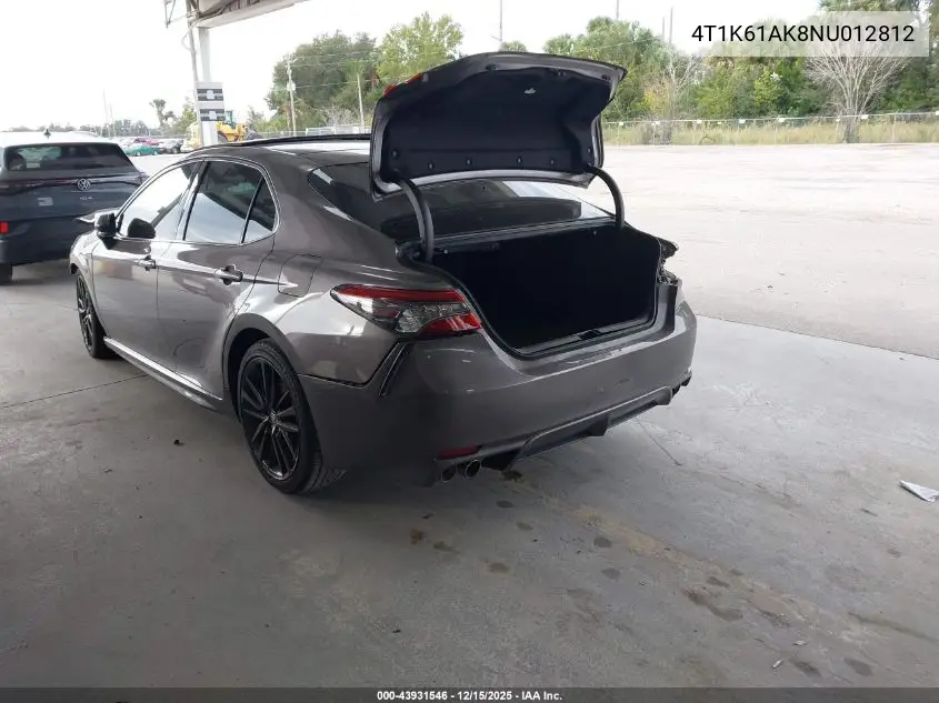 4T1K61AK8NU012812 2022 Toyota Camry Xse