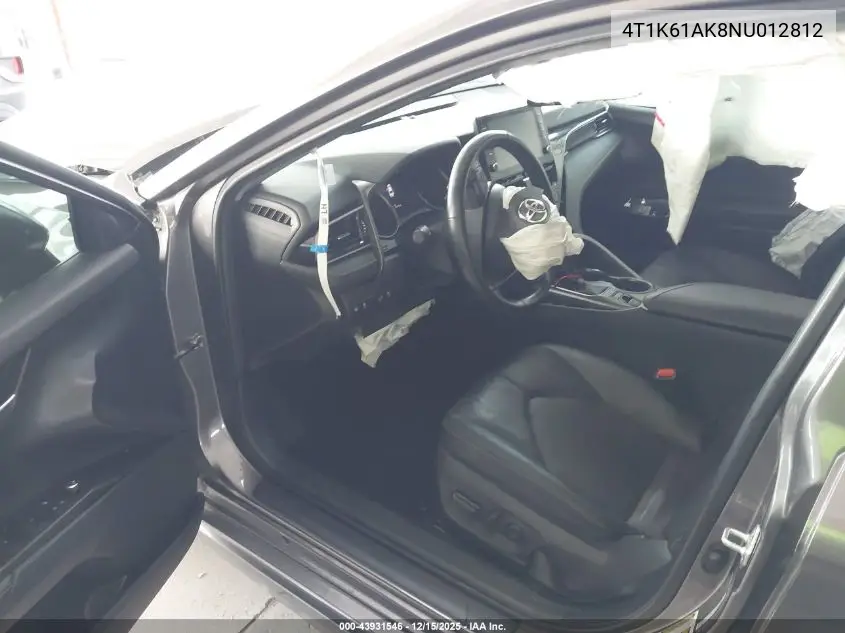 4T1K61AK8NU012812 2022 Toyota Camry Xse