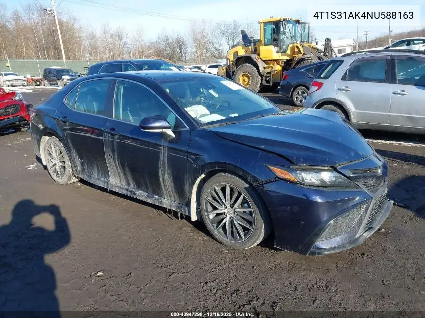 4T1S31AK4NU588163 2022 Toyota Camry Se Hybrid