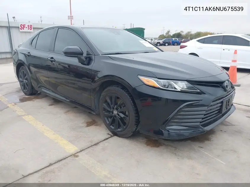 4T1C11AK6NU675539 2022 Toyota Camry Le