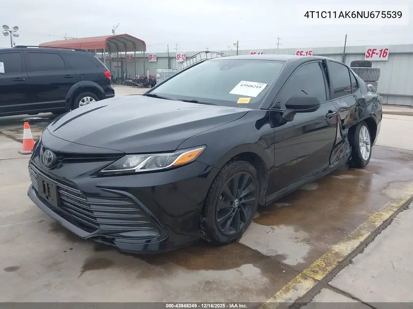 4T1C11AK6NU675539 2022 Toyota Camry Le