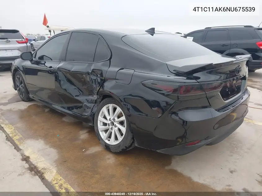 4T1C11AK6NU675539 2022 Toyota Camry Le
