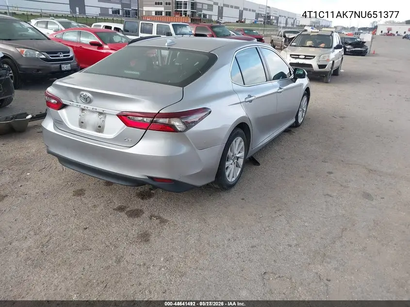 4T1C11AK7NU651377 2022 Toyota Camry Le
