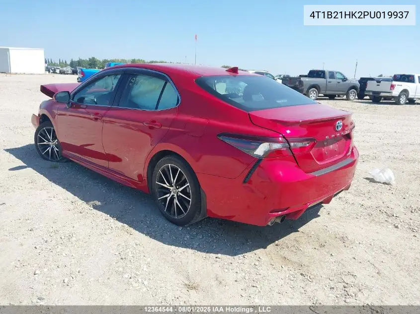 4T1B21HK2PU019937 2023 Toyota Camry Hybrid Se