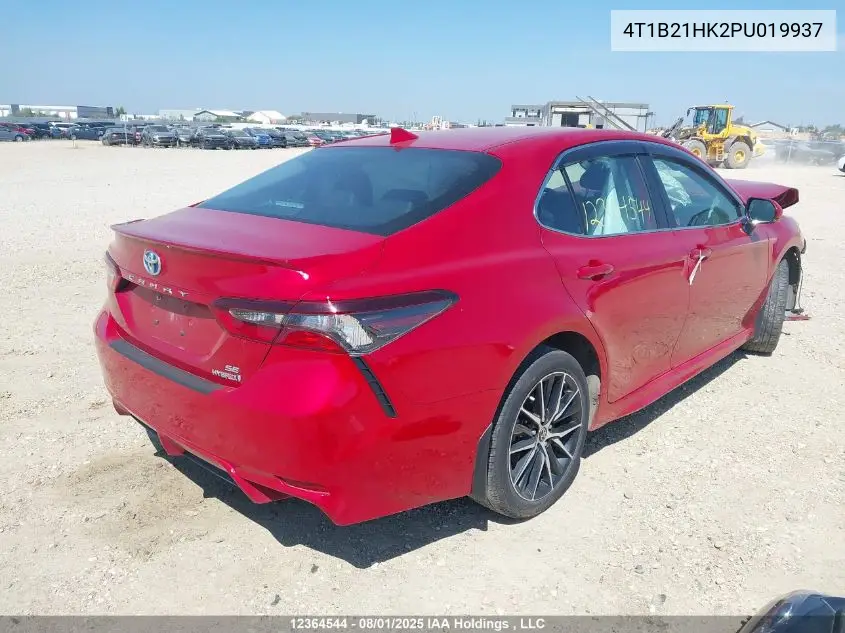 4T1B21HK2PU019937 2023 Toyota Camry Hybrid Se