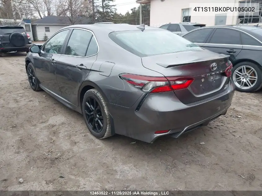 4T1S11BK0PU105002 2023 Toyota Camry Se