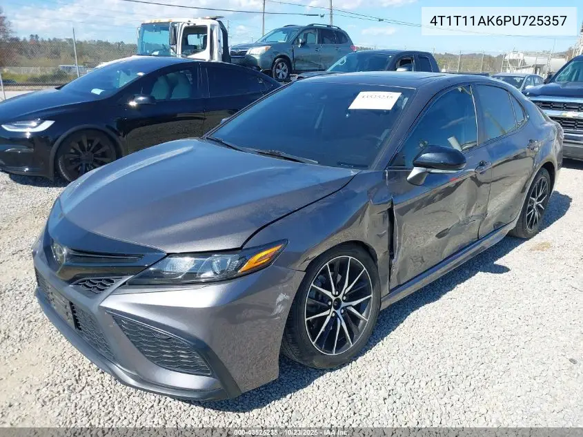 4T1T11AK6PU725357 2023 Toyota Camry Se