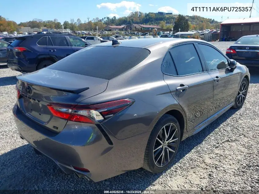 4T1T11AK6PU725357 2023 Toyota Camry Se
