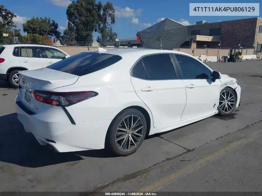 4T1T11AK4PU806129 2023 Toyota Camry Se