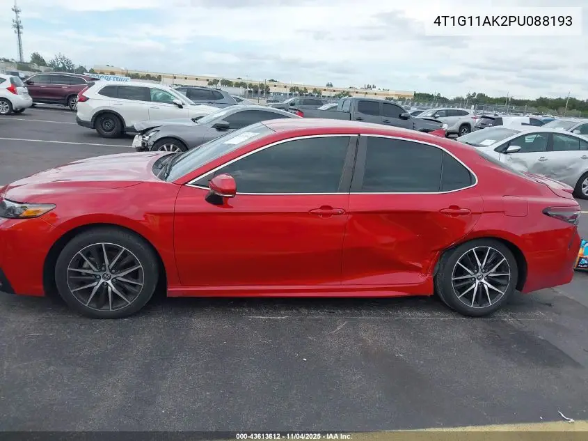 4T1G11AK2PU088193 2023 Toyota Camry Se