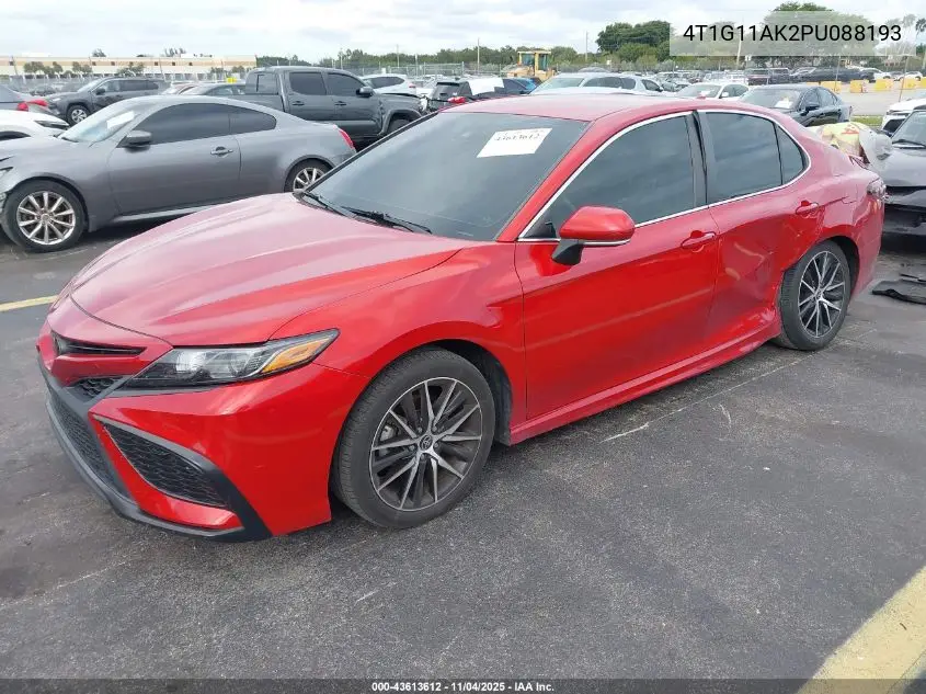 4T1G11AK2PU088193 2023 Toyota Camry Se