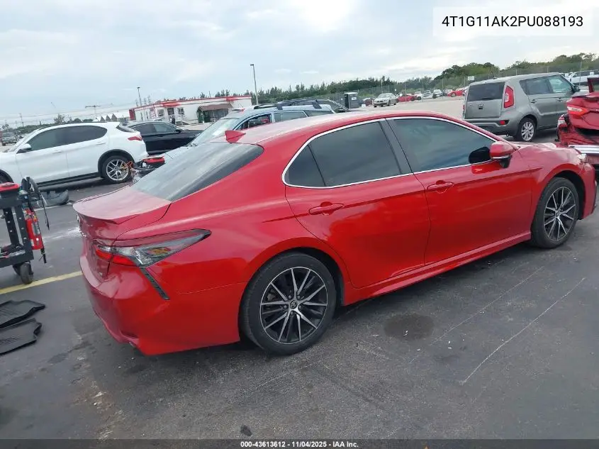 4T1G11AK2PU088193 2023 Toyota Camry Se
