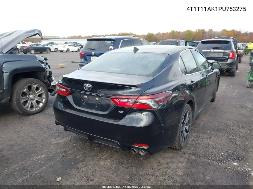 4T1T11AK1PU753275 2023 Toyota Camry Se