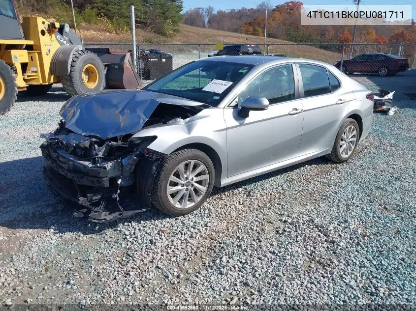 4T1C11BK0PU081711 2023 Toyota Camry Le