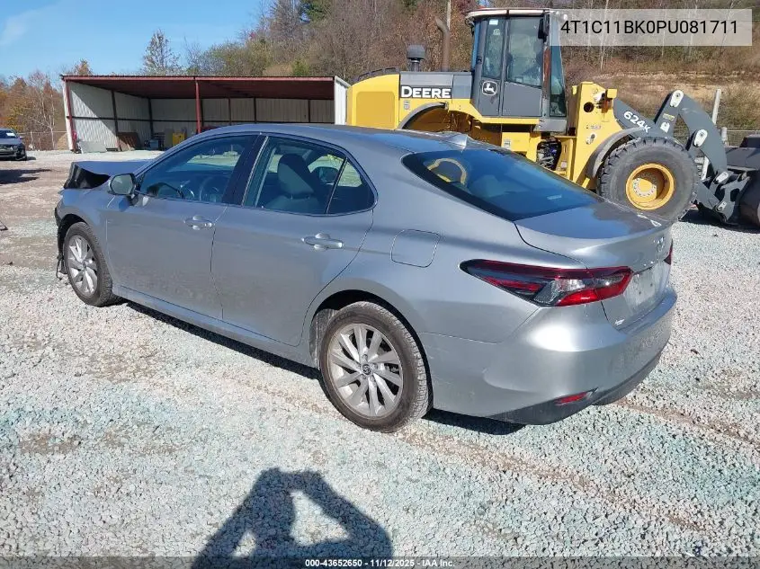 4T1C11BK0PU081711 2023 Toyota Camry Le