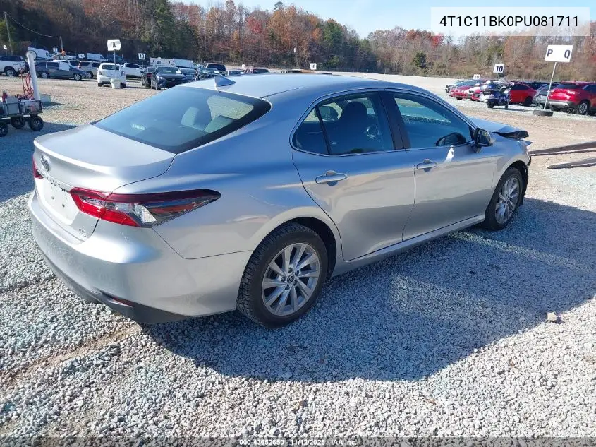 4T1C11BK0PU081711 2023 Toyota Camry Le