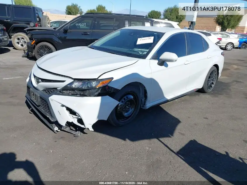 4T1G11AK3PU178078 2023 Toyota Camry Se