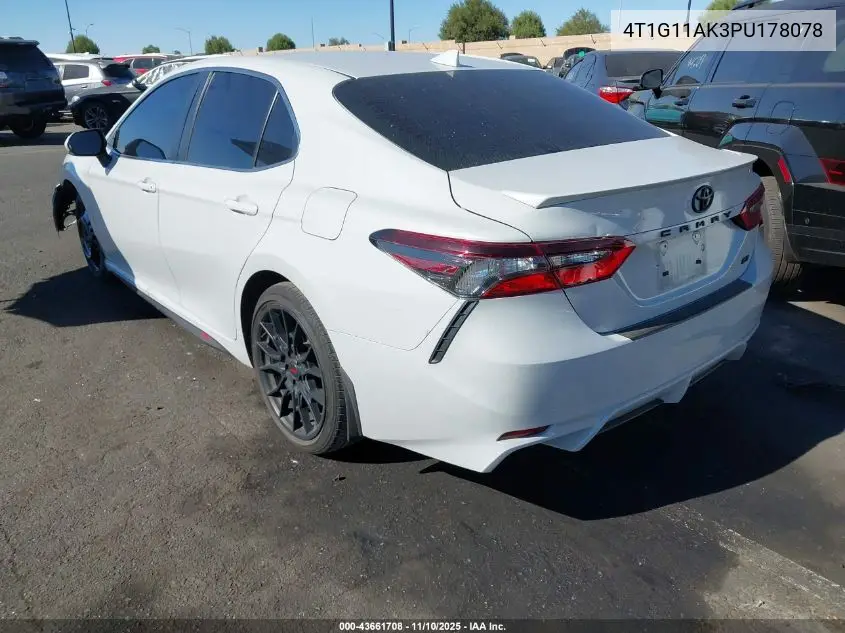 4T1G11AK3PU178078 2023 Toyota Camry Se