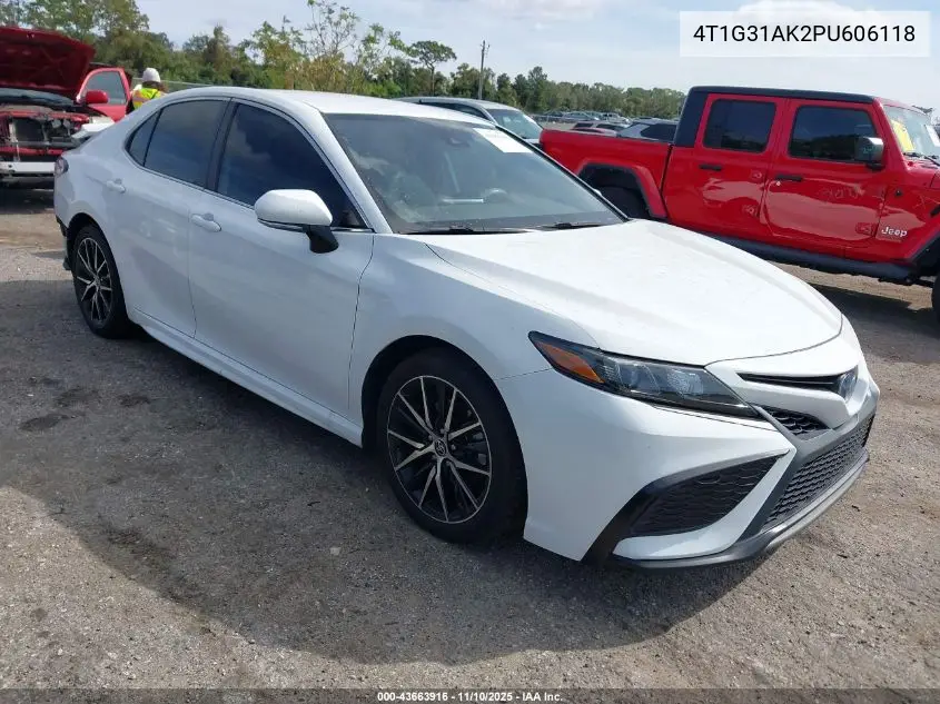 4T1G31AK2PU606118 2023 Toyota Camry Se Hybrid
