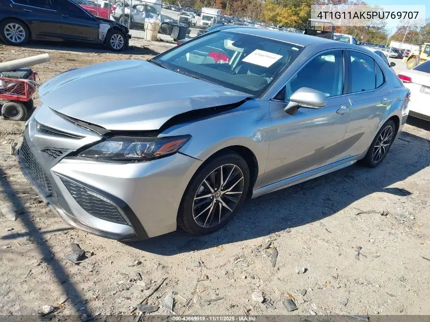 4T1G11AK5PU769707 2023 Toyota Camry Se