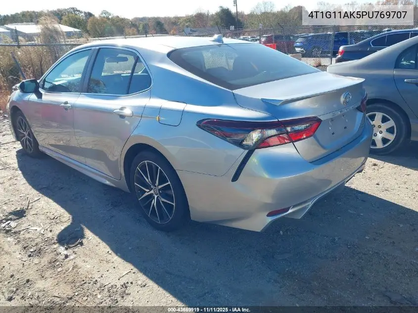 4T1G11AK5PU769707 2023 Toyota Camry Se