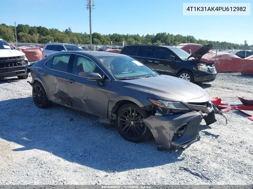 4T1K31AK4PU612982 2023 Toyota Camry Xse Hybrid