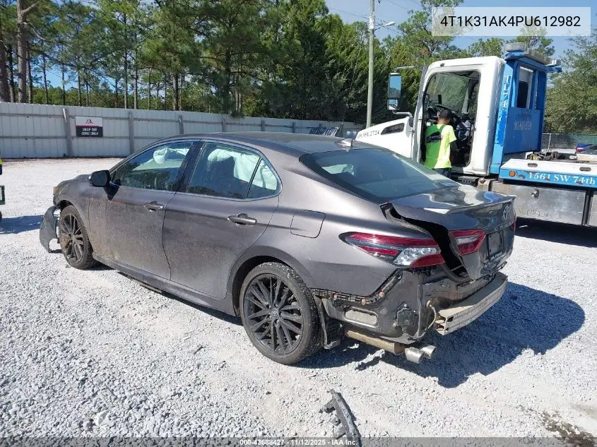 4T1K31AK4PU612982 2023 Toyota Camry Xse Hybrid