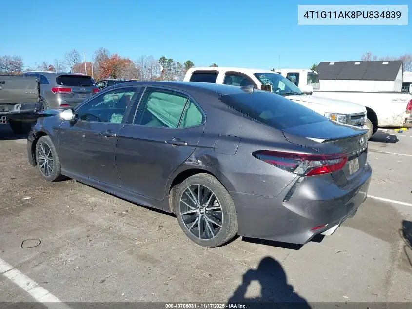 4T1G11AK8PU834839 2023 Toyota Camry Se