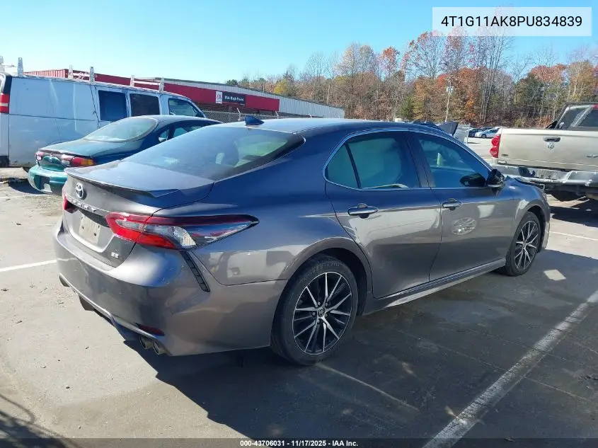 4T1G11AK8PU834839 2023 Toyota Camry Se