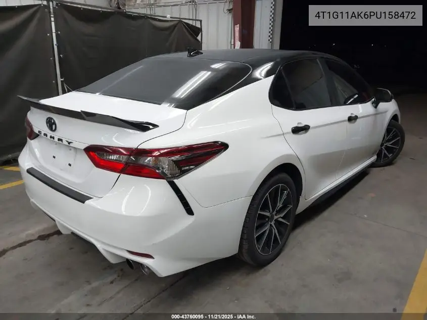 4T1G11AK6PU158472 2023 Toyota Camry Se