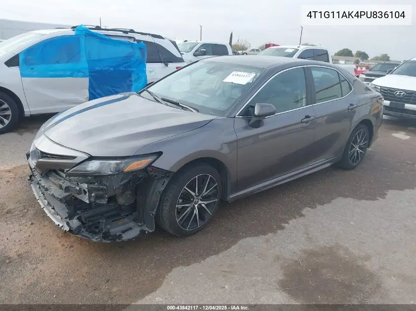 4T1G11AK4PU836104 2023 Toyota Camry Se