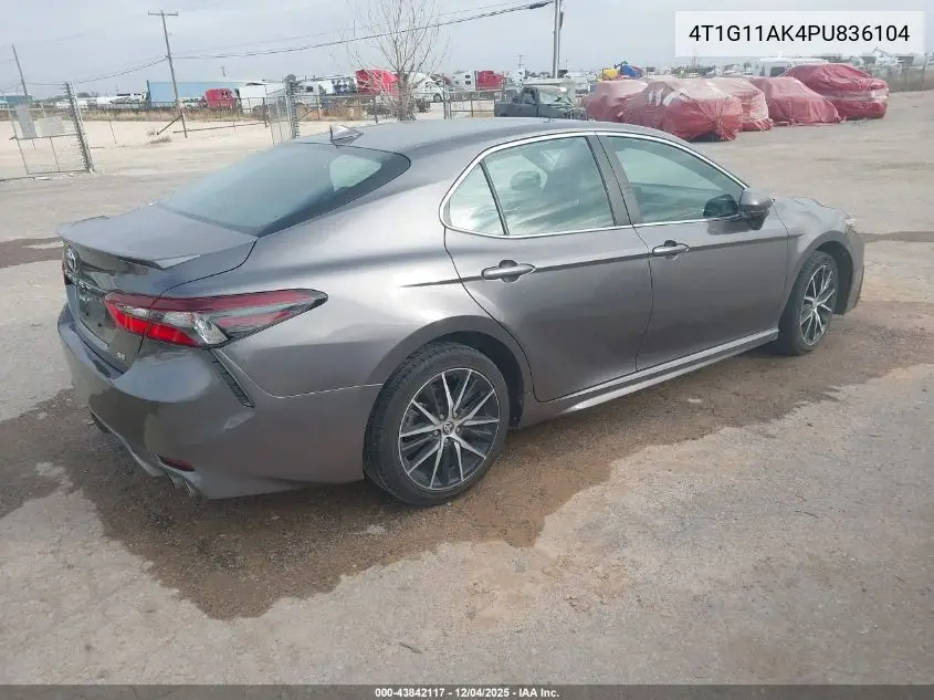 4T1G11AK4PU836104 2023 Toyota Camry Se