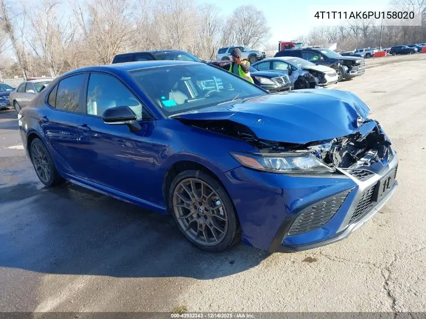 4T1T11AK6PU158020 2023 Toyota Camry Se Nightshade Edition