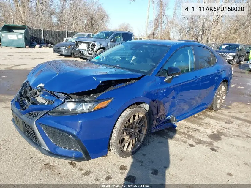 4T1T11AK6PU158020 2023 Toyota Camry Se Nightshade Edition