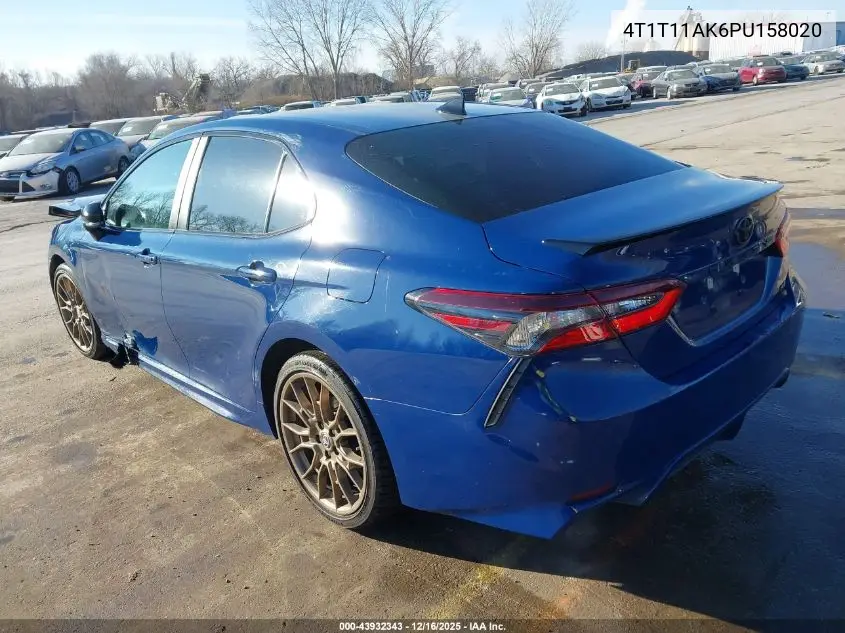 4T1T11AK6PU158020 2023 Toyota Camry Se Nightshade Edition