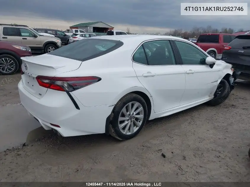 4T1G11AK1RU252746 2024 Toyota Camry Se Night Shade/Se