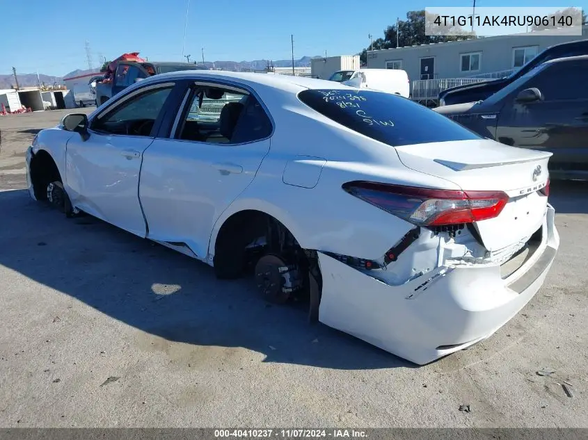 4T1G11AK4RU906140 2024 Toyota Camry Se