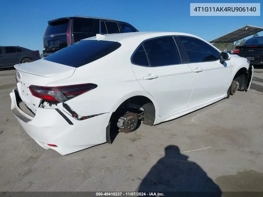 4T1G11AK4RU906140 2024 Toyota Camry Se