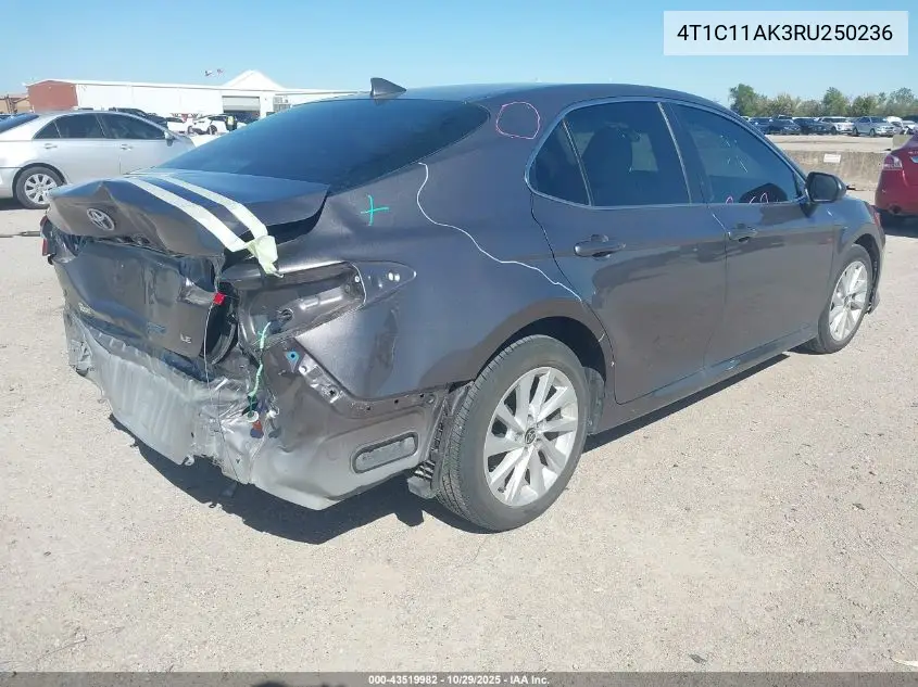 4T1C11AK3RU250236 2024 Toyota Camry Le
