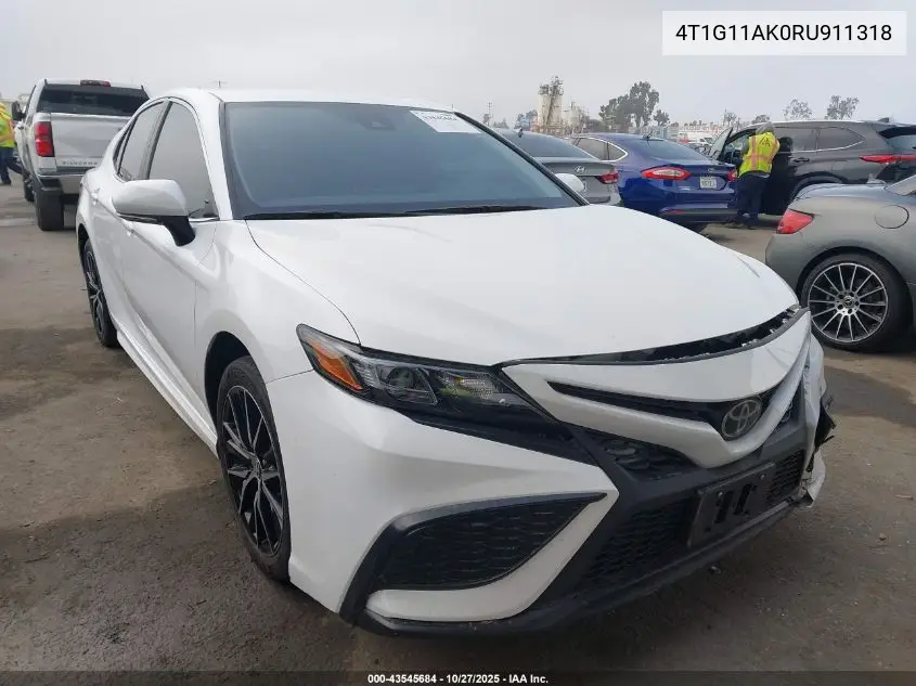 4T1G11AK0RU911318 2024 Toyota Camry Se