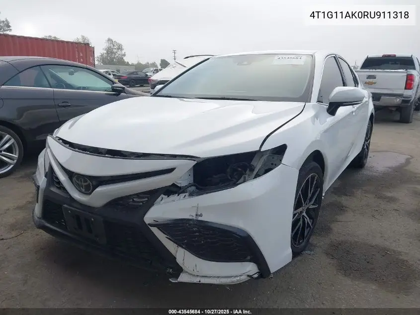 4T1G11AK0RU911318 2024 Toyota Camry Se